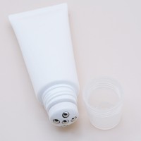 D30mm Empty Massage Applicator Stainless Steel Roller Ball PE Tube With Screw Cap