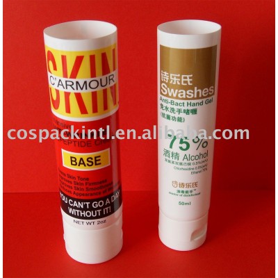 Unsealed Empty White Cosmetic Soft Tube